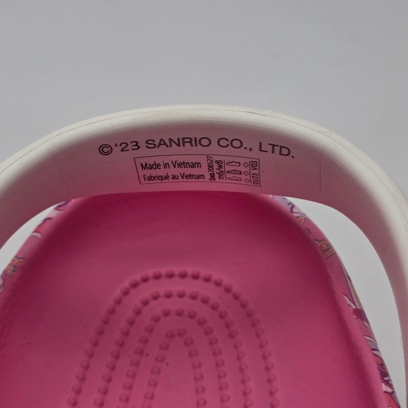 Crocs Hello Kitty Sanrio Clogs Womens 8 Pink Kawaii Jibbitz Limited Edition - Picture 10 of 11